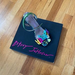 Betsey Johnson Multicolor Floral Heels